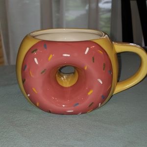 Pink Donut mug with sprinkles
